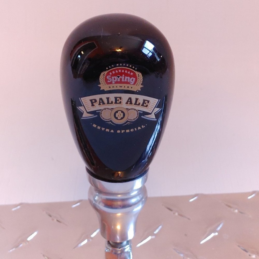 RARE Okanagan Spring Tap Handle Stubby Knob Gear Shifter Bar Used